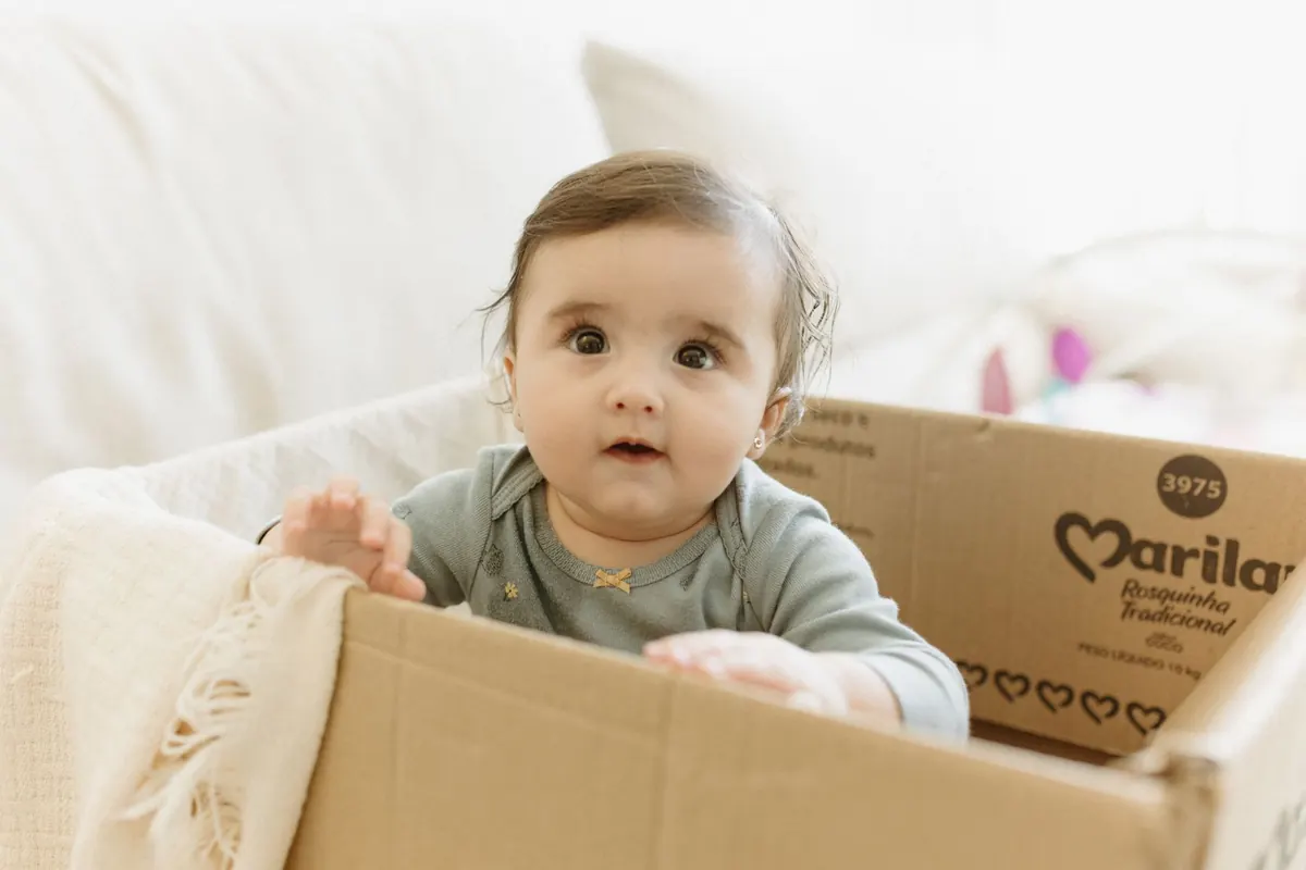 Make a Personalised Photo Memory Box for a New Baby